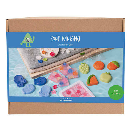 Creativ Company Seifenherstellungs-Gruppenset, 2 Löcher, blau, grün, orange, rosa, 1 Box