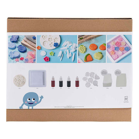 Creativ Company Seifenherstellungs-Gruppenset, 2 Löcher, blau, grün, orange, rosa, 1 Box