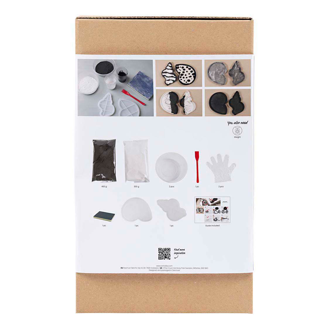 Kreativunternehmen https: www.cchobby.nl hobbyset-resin-casting-conchshell-black-white-1-box