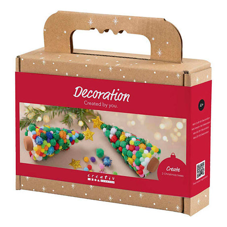 Creativ Company Mini-Hobby-Set Dekoration, Weihnachtsbaum, verschiedene Farben, 1 Box