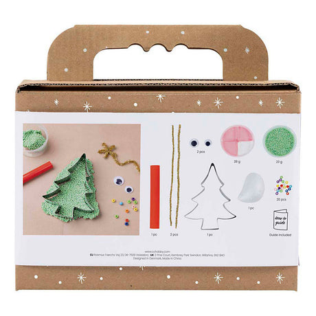 Creativ Company Mini-Hobby-Set Bildhauerei, Weihnachtsbaummonster, verschiedene Farben, 1 Box
