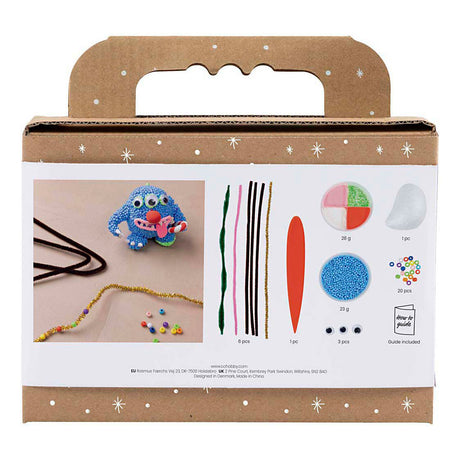 Creativ Company Mini-Hobbyset Bildhauerei, Rentiermonster, verschiedene Farben, 1 Box