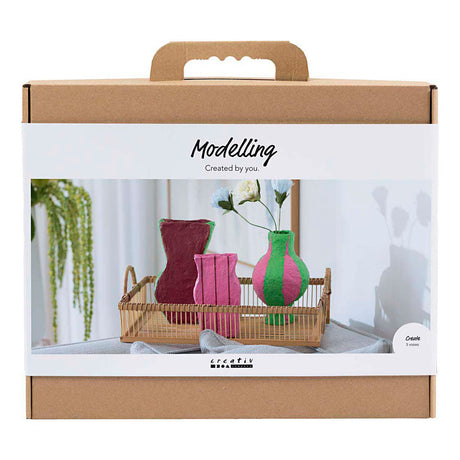 Kreativunternehmen https: www.cchobby.nl maxi-hobbyset-boetseren-vazen-van-papier-mache-diverse-colours-1-doos