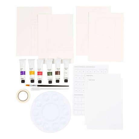 Creativ Company Hobby-Set Gouache, Gemälde, verschiedene Farben, 1 Box