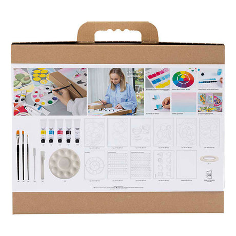 Creativ Company Starter-Hobby-Set Gouache, Gemälde, verschiedene Farben, 1 Box