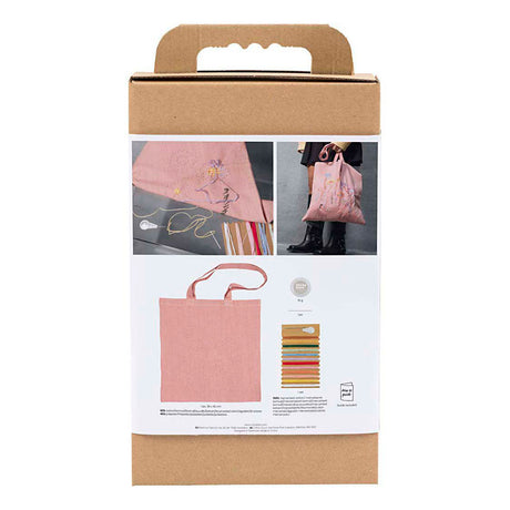 Creativ Company Stick-Hobby-Set, Tragetasche, hellrosa, 1 Box
