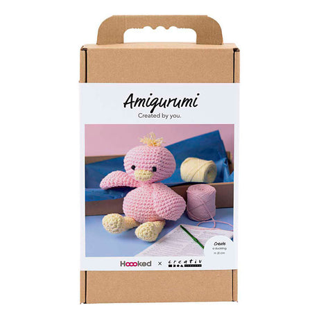 Creativ Company Hobby-Set Amigurumi, Entlein, hellrosa, hellgelb, 1 Box