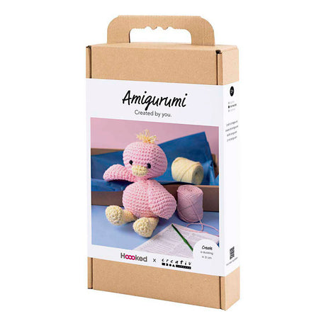 Creativ Company Hobby-Set Amigurumi, Entlein, hellrosa, hellgelb, 1 Box