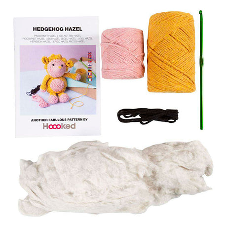 Kreativunternehmen https: www.cchobby.nl hobbyset-amigurumi-hedgehog-lightpink-warm-gelb-1-box