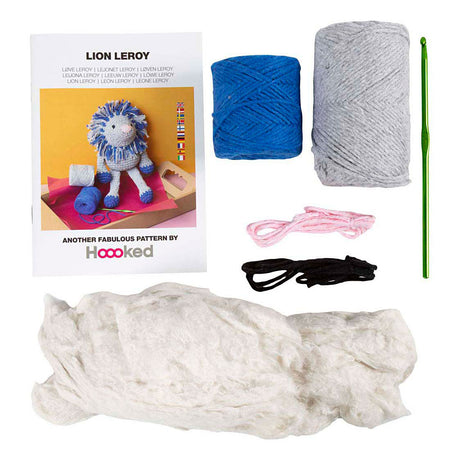 Kreativunternehmen https: www.cchobby.nl hobbyset-amigurumi-lion-navy blue-light grey-1-box