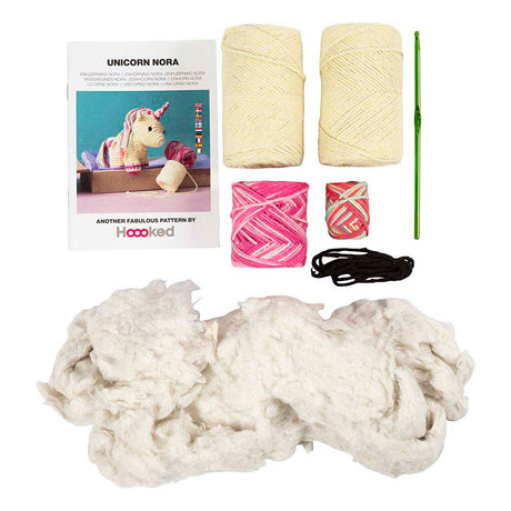 Creativ Company Hobby-Set Amigurumi, Einhorn, Regenbogenfarben, 1 Box