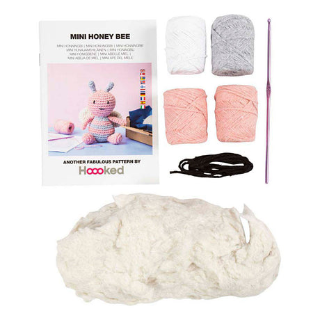 Creativ Company Hobby-Set Amigurumi, Honigbiene, Pastellfarben, 1 Box