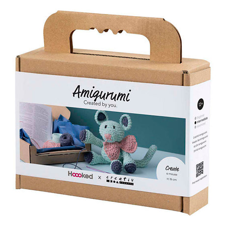 Creativ Company Hobby-Set Amigurumi, Maus, Mint, 1 Box