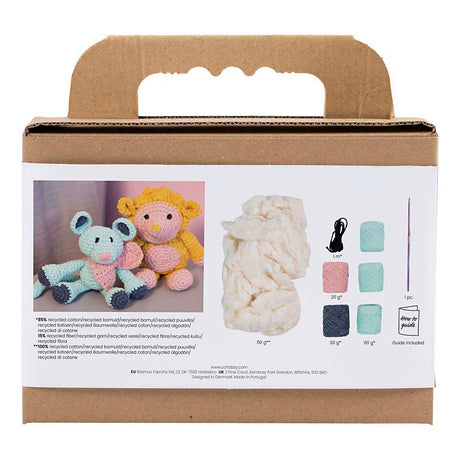 Creativ Company Hobby-Set Amigurumi, Maus, Mint, 1 Box