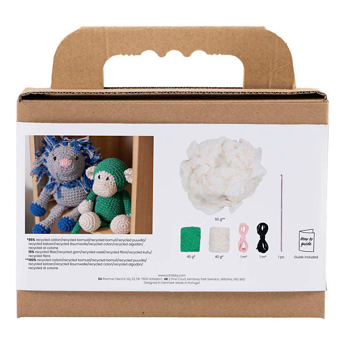 Kreativunternehmen https: www.cchobby.nl hobbyset-amigurumi-aap-groen-off-white-1-doos