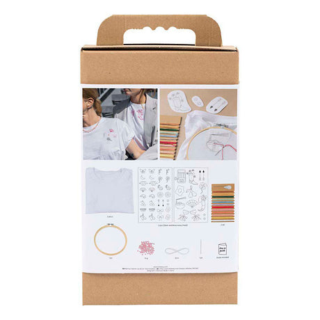Creativ Company Hobby-Set Stickerei, T-Shirt, weiß, 1 Box