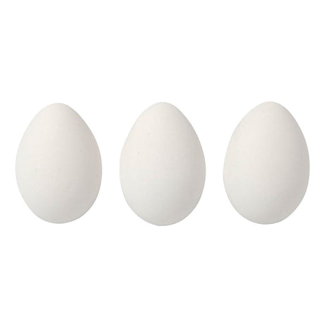 Creativ Company Eier, H: 6 cm, weiß, 12 Stück 1 Box