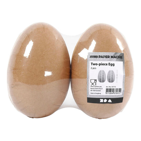 Creativ Company zweiteiliges Ei, L: 12 cm, 2 Stück 1 Box