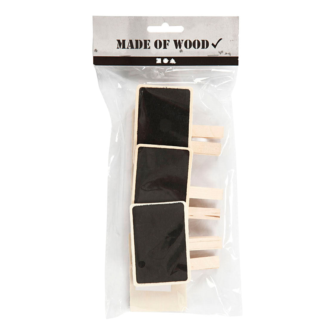 Kreativunternehmen https: www.cchobby.nl blackboard-with-clothespins-size-6-8x4-7-cm-6-piece-1-box