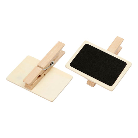 Kreativunternehmen https: www.cchobby.nl blackboard-with-clothespins-size-6-8x4-7-cm-6-piece-1-box