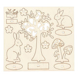 Creativ Company DIY Holzfiguren, L: 15,5 cm, B: 17 cm, Stärke 3 mm, 1 Box