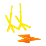 Creativ Company Hühnerschnäbel und -füße, H: 28 mm, L: 30+37 mm, orange, gelb, 8 Set 1 Box