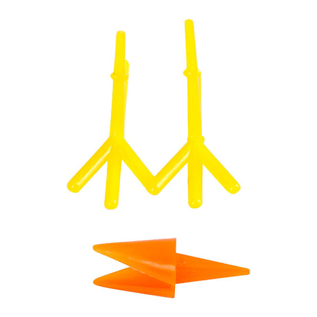 Kreativunternehmen https: www.cchobby.nl Chicken-beaks-and-feet-h-28-mm-l-30-37-mm-orange-yellow-8-set-1-box