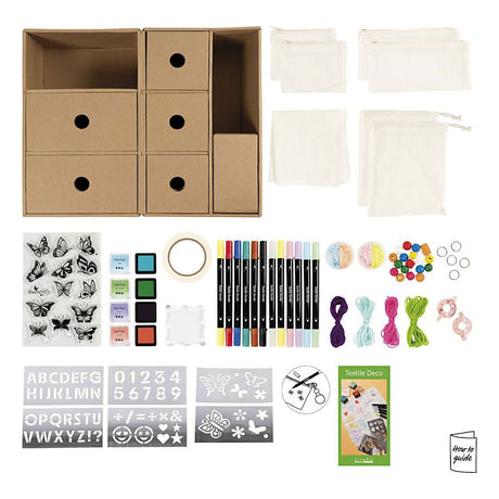 Creativ Company My Craft Station Textildekoration, verschiedene Farben, 1 Stück 1 Box