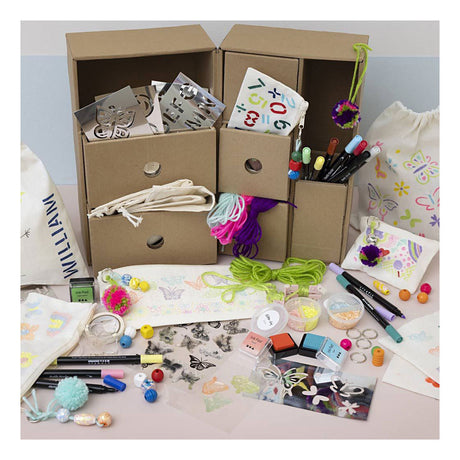 Creativ Company My Craft Station Textildekoration, verschiedene Farben, 1 Stück 1 Box