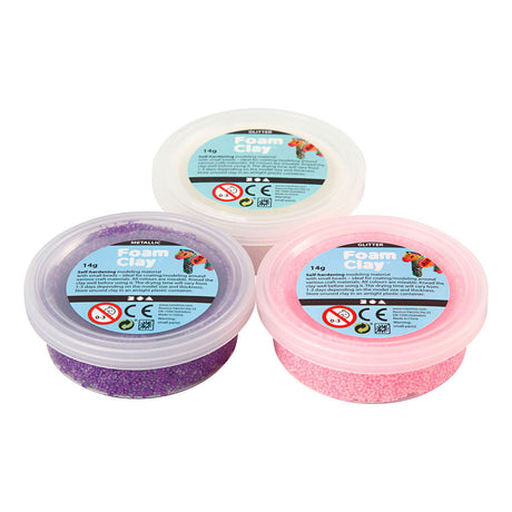 Kreativunternehmen https: www.cchobby.nl foam-clayr-glitter-metallic-pink-purple-white-3x14-gr-1-doos