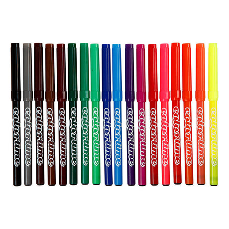 Colortime-Marker, Strichstärke 2 mm, verschiedene Farben, 18 Stück, 1 Box