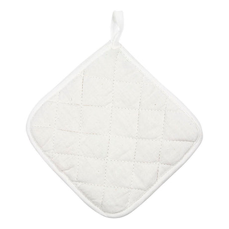 Creativ Company Topflappen, Größe 20x20 cm, 145 g, weiß, 4 Stück 1 Box