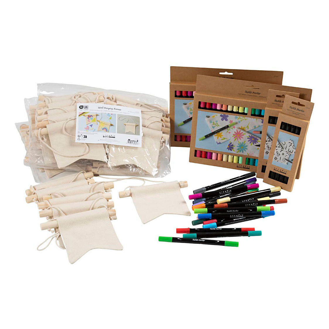 Kreativunternehmen https: www.cchobby.nl group set-paint-your-own-bandoek-size-10-5x12-cm-line-thickness-2-3-3-6-mm-various-colors-60-piece-1-box