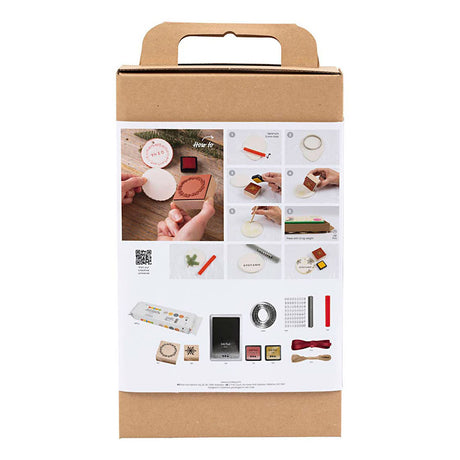 Creativ Company Hobby-Set Weihnachtsschmuck, selbsthärtender Ton, 1 Box