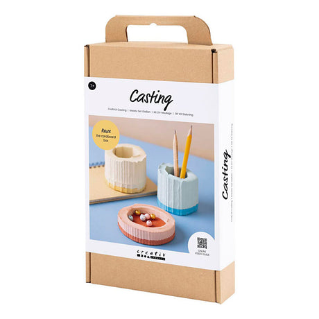 Creativ Company Hobby-Set Gießen, Behälter, blau, rot, hellgelb, 1 Box