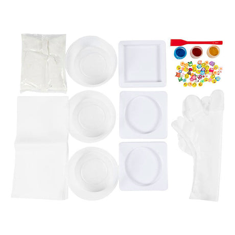 Creativ Company Hobby-Set Gießen, Fliesen, Blau, Rot, Gelb, 1 Box