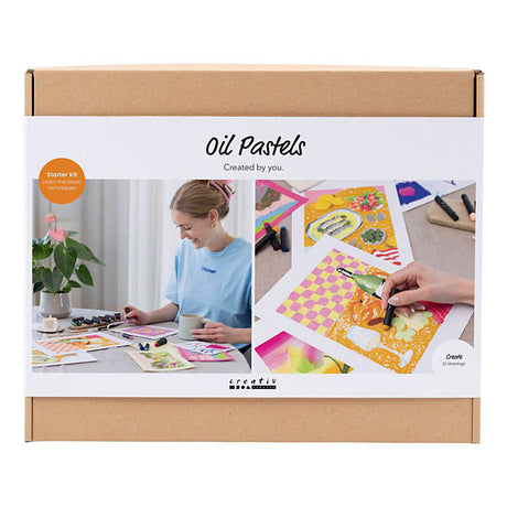 Creativ Company Starter-Hobby-Set Ölpastell, verschiedene Farben, 1 Box