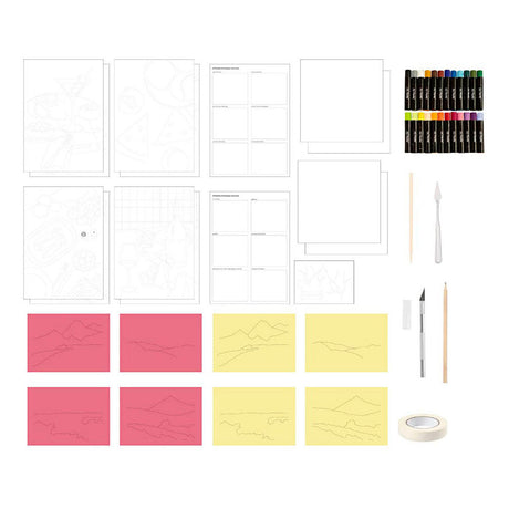 Creativ Company Starter-Hobby-Set Ölpastell, verschiedene Farben, 1 Box
