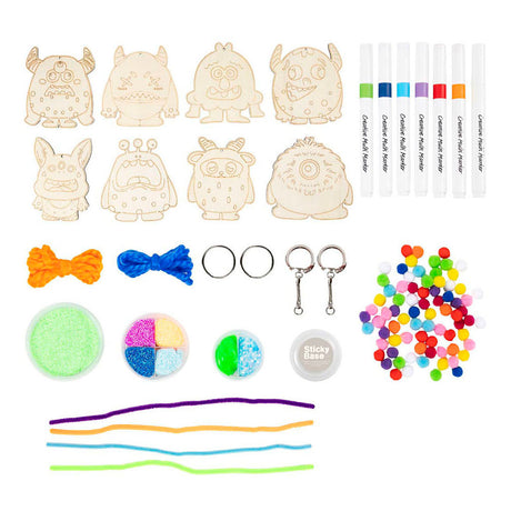 Creativ Company Hobby-Set Dekoration, Muster, bunt, fröhliche Farben, kräftige Farben, 1 Box