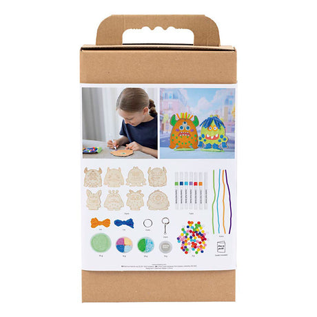 Creativ Company Hobby-Set Dekoration, Muster, bunt, fröhliche Farben, kräftige Farben, 1 Box