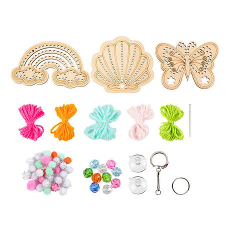 Kreativunternehmen https: www.cchobby.nl mini-hobbyset-embroidery-butterfly-shell-rainbow-various-colors-1-box