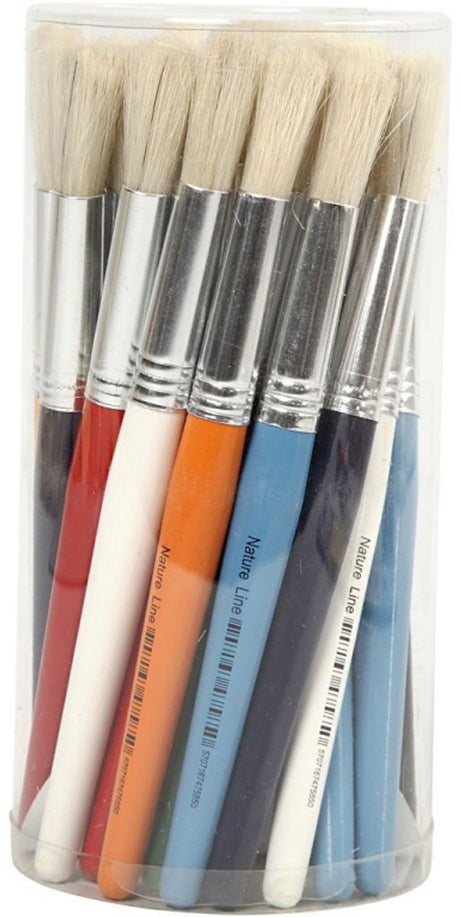 Kreativunternehmen https: www.cchobby.nl brushes-for-children-l-19-cm-b-12-mm-round-30-piece-1-box