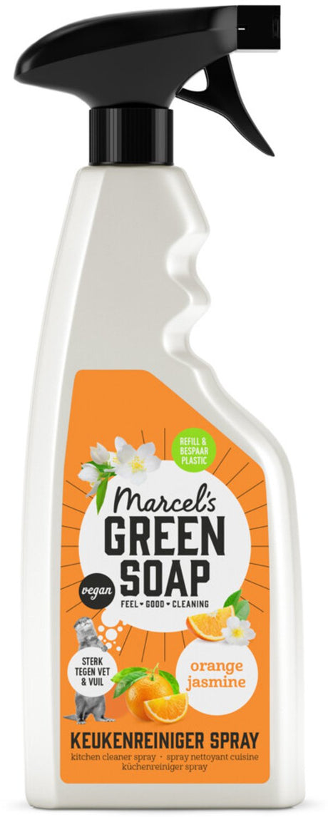 Marcel's green soap - keukenreiniger spray - sinaasappel jasmijn - 6 x 500ml