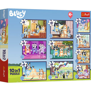 Trefl puzzel 10 in 1 story of bluey | 2 stuks