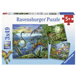 Ravensburger Dinosaurier-Puzzleset | 3 x 49 Stück