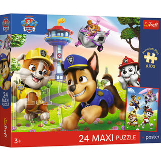 Trefl puzzel paw patrol 24 maxi | 2 stuks
