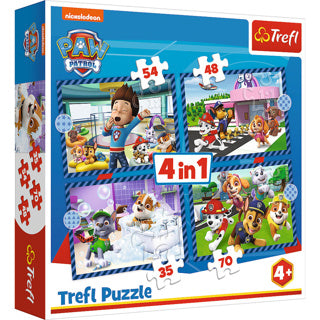 Markenloses Sans-Marque-Puzzle 4 in 1 Paw Patrol 35+48+54+70 Teile (6034650)