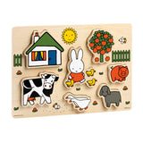 Miffy Holzpuzzle, Formpuzzle – Lernspielzeug Junior – Kleinkind, Vorschulkind – ab 1 Jahr – Bambolino-Spielzeug-Geschenktipp