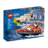 Lego City Rettungsboot-Feuerspielzeug für Kinder – 60373