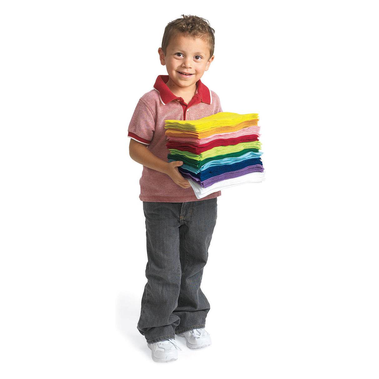 Colorations - einfache Filzplatten, 100er-Set (10 Farben)